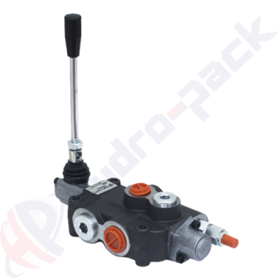 Distributeur hydraulique monobloc 80 litres, P80 , un tiroir , G 1/2" , tiroir simple effet centre ouvert , P80 B1 GKZ1