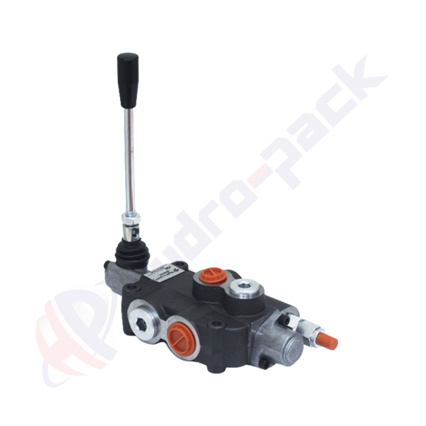Distributeur hydraulique monobloc 80 litres, P80 , un tiroir , G 1/2" , tiroir simple effet centre ouvert , P80 B1 GKZ1
