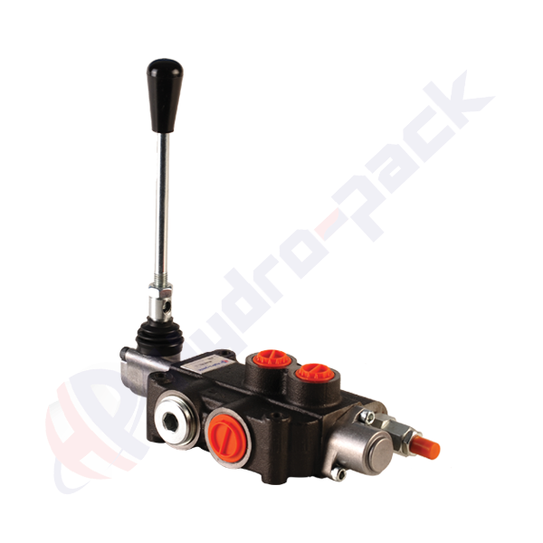 Distributeur hydraulique monobloc 80 litres, P80 , un tiroir , G 1/2" , tiroir centre ouvert , P80 A2 GKZ1