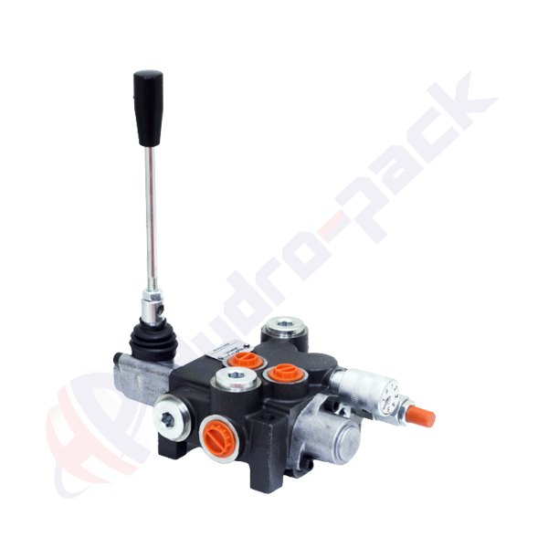 Distributeur hydraulique monobloc 40 litres, PF40 , un tiroir , G 3/8" , tiroir centre ouvert , PF40 A1 GKZ1