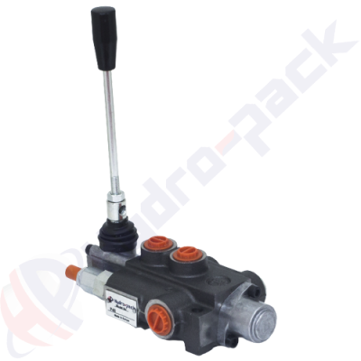Distributeur hydraulique monobloc 40 litres, P40R , un tiroir , G 3/8" , tiroir centre ouvert , P40R A1 GKZ1