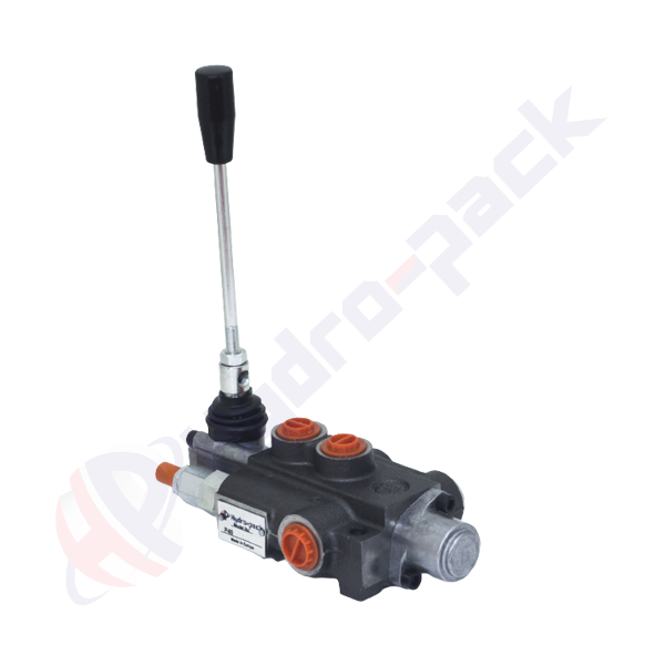 Distributeur hydraulique monobloc 40 litres, P40R , un tiroir , G 3/8" , tiroir centre ouvert , P40R A1 GKZ1