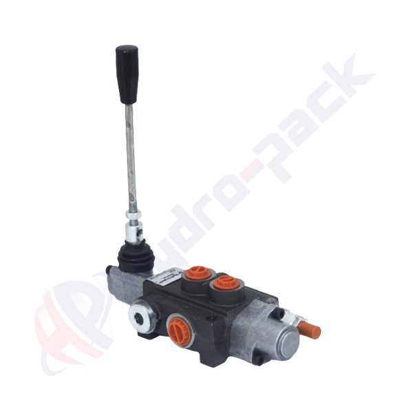 Distributeur hydraulique monobloc 40 litres, P40 , un tiroir , G 3/8" , tiroir central ouvert avec position flottante , P40 K15 