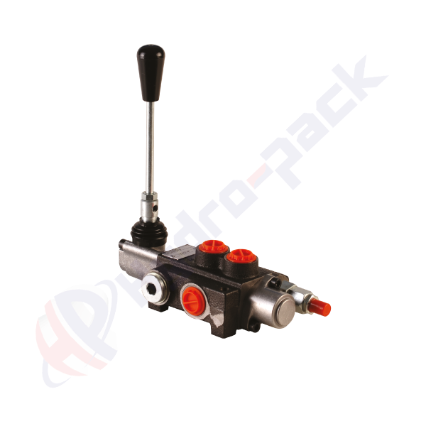 Distributeur hydraulique monobloc 40 litres, P40 , un tiroir , G 1/2" , tiroir central ouvert