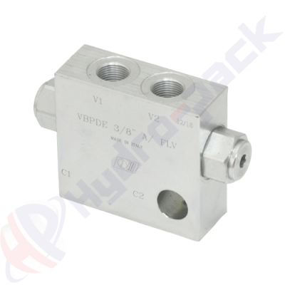 Clapet anti-retour piloté double, VBPDE A FLV , 20 L/min, G 1/4" , VBPDE 1/4 A FLV V0178/FLV