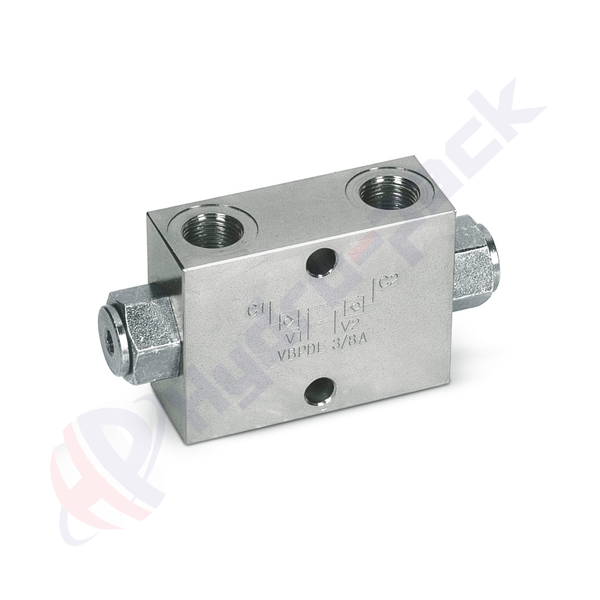 Clapet anti-retour piloté double, VBPDE A , 100 L/min, G 3/4" , VBPDE 3/4 A V0191