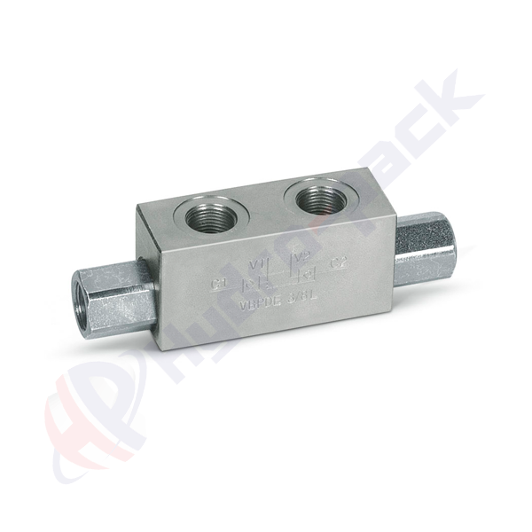 Clapet anti-retour double piloté, VBPDE , 100 L/min, G 3/4" , VBPDE 3/4 V0040