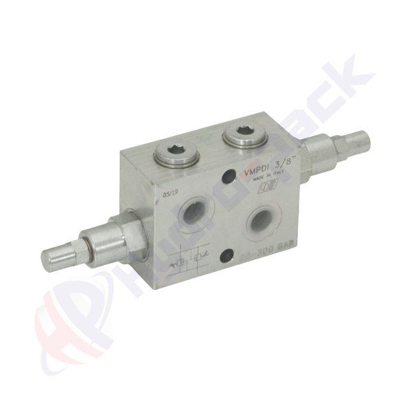 Limiteur de pression en ligne, VMPDI , 45 L/min, G 3/8" , 80-300 bar, VMPDI 3/8 80-300 bar V0737/300