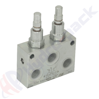 Limiteur de pression en ligne, VMPD , 45 L/min, G 3/8" , 10-180 bar, VMPD 3/8 10-180 bar V0732/180
