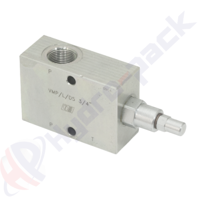 Limiteur de pression en ligne, VMP L D5 , 70 L/min, G 1/2" , 10-180 bar, VMP L D5 1/2 10-180 bar V0692/180