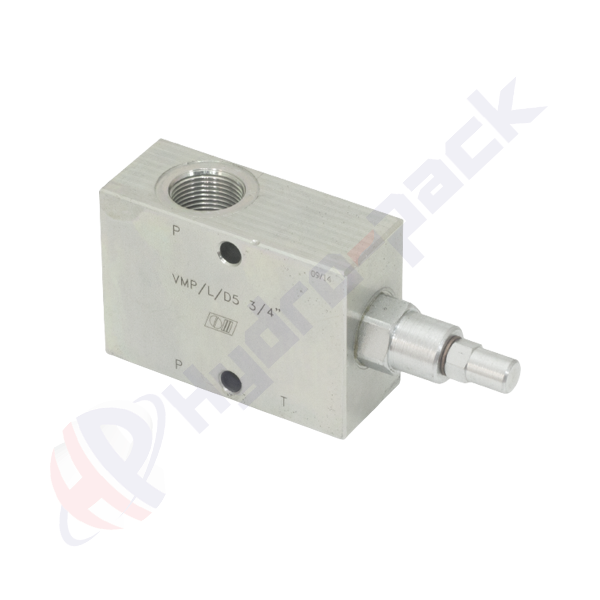 Limiteur de pression en ligne, VMP L D5 , 70 L/min, G 1/2" , 10-180 bar, VMP L D5 1/2 10-180 bar V0692/180