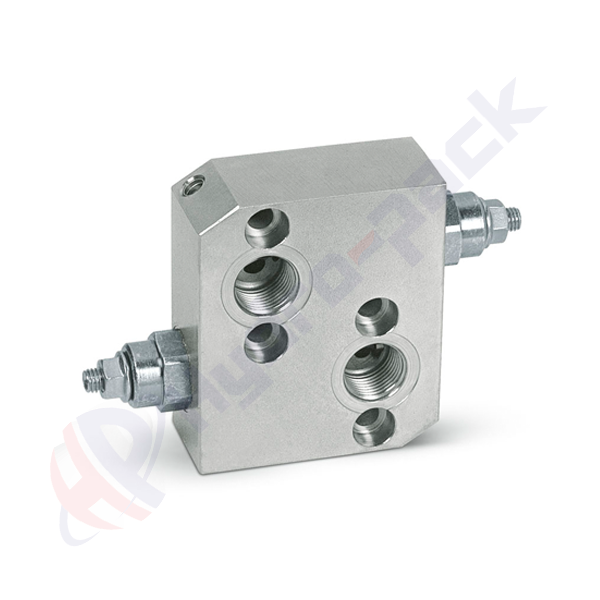 Soupape de décharge croisée pour MP-MR, VAU MP/MR , 60 L/min, G 1/2" , 10-180 bar, VAU 1/2 OMP/OMR 10-180 bar V0500/180