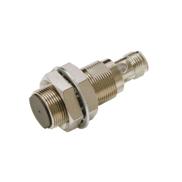 Détecteur de proximité inductif, laiton nickelé, à corps court, M18, blindé, 14 mm, DC, 3 fils, PNP NO, IO-Link COM3, connecteur