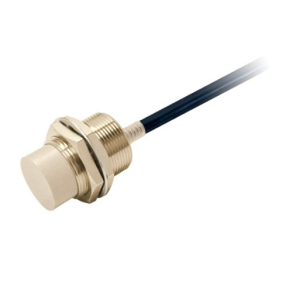 Détecteur de proximité, inductif, nickel-laiton, corps court, M30, non blindé, 18 mm DC, 3 fils, PNP NO, IO-Link COM3, câble 2 m