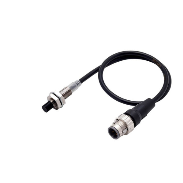 Détecteur de proximité inductif, SUS à corps court, M8, non blindé, 8 mm, DC, 3 fils, PNP NO, IO-Link COM3,  M12 Smartclick Pig-