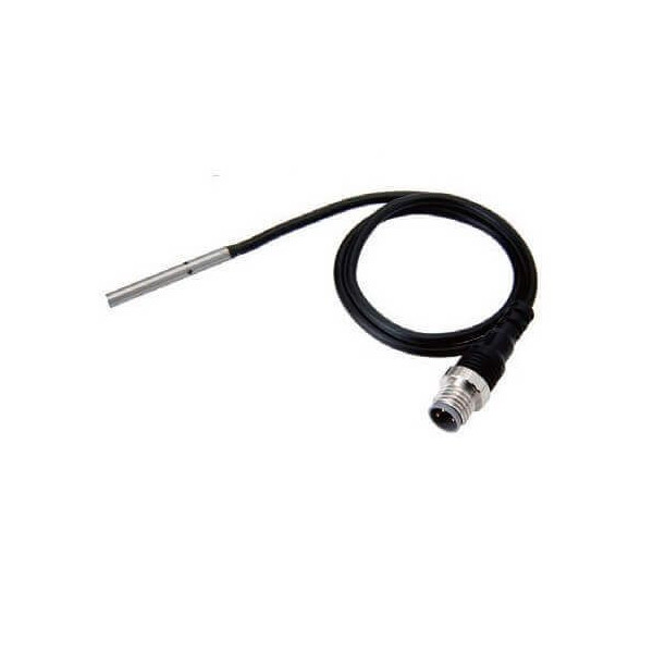 Dia. 4 mm, blindé, 1,2 mm, 12-24 Vc.c., PNP NO, câble 0,3 m avec connecteur M8, 3 broches