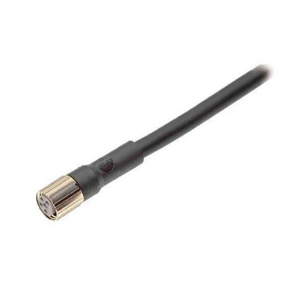 Connecteur pour capteur, M8 4-fils, connecteur femelle droit, PVC, 10m