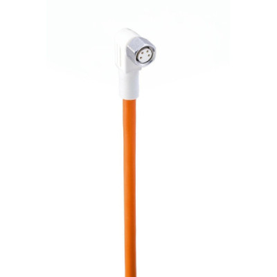 Y92E-S08PP4A 5M                   Cable connecteur M8, Polypropylene, femelle, coudé, 4 pole, 5 M