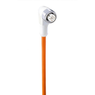 Y92E-S12PP4A 5M                   Cable connecteur M12, Polypropylene, femelle, coudé, 4 pole, 5 M