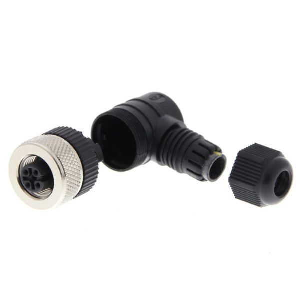 Y92E-M12PVC4Aconf-L           CON FEM M12 4 FI