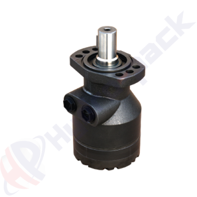 Moteur hydraulique série HWF, 400 cc/tr, arbre droit claveté 32 mm DIN6885 , bride de montage ovale 6 trous , HWF400M