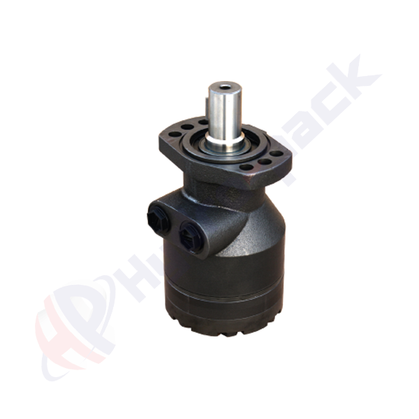 Moteur hydraulique série HWF, 400 cc/tr, arbre droit claveté 32 mm DIN6885 , bride de montage ovale 6 trous , HWF400M